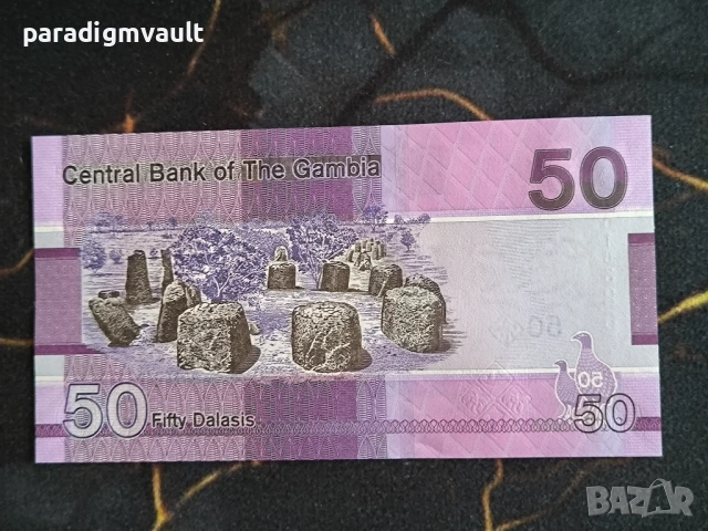 Банкнота - Гамбия - 50 даласи UNC | 2023г., снимка 2 - Нумизматика и бонистика - 54808124