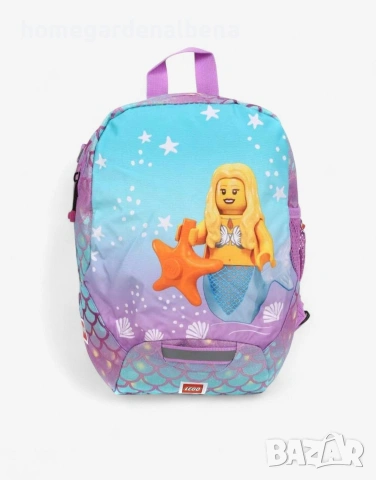 Adidas LEGO Mermaid детска раница многоцветна русалка водоотблъскваща 10л 24х33х13 см