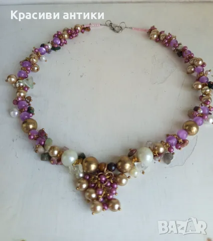 Колие масивно от полускъпоценни камъни авторско