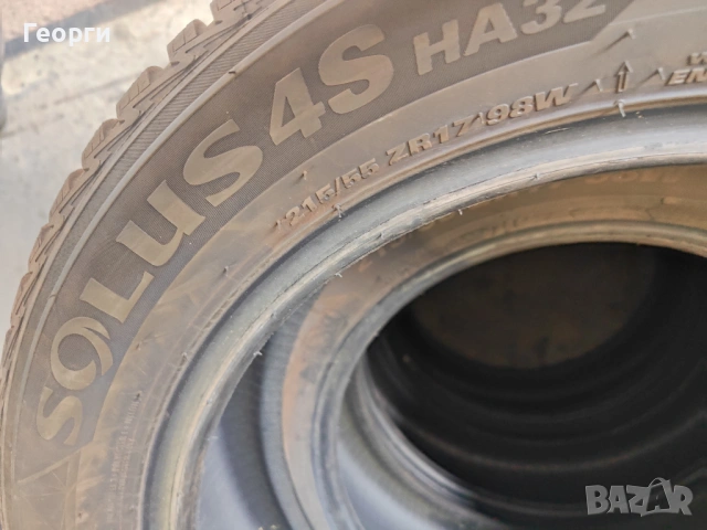 2бр.всесезонни гуми 215/55/17 Kumho, снимка 6 - Гуми и джанти - 54403979