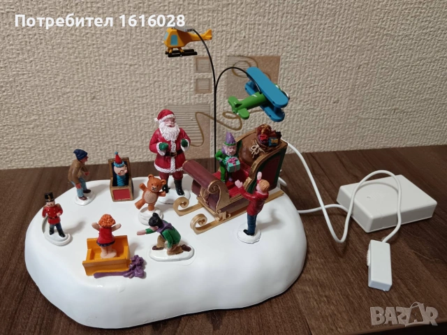 Lemax Коледна украса - Разтоварване на  Коледната шейна., снимка 4 - Други - 55003078