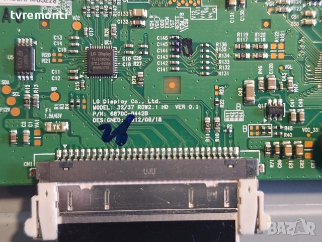 T-con BOARD 6870C-0442B 6871l-5218a  ,for 32inc DISPLAY TXFZL04KECA , PANASONIC модел TX-32ES400E , снимка 2 - Части и Платки - 54981676