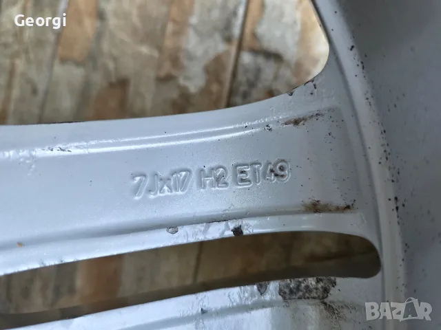 Продавам ОРИГИНАЛНИ Джанти R17 за Мерцедес J7, ET 49 5x112, снимка 7 - Гуми и джанти - 55467992
