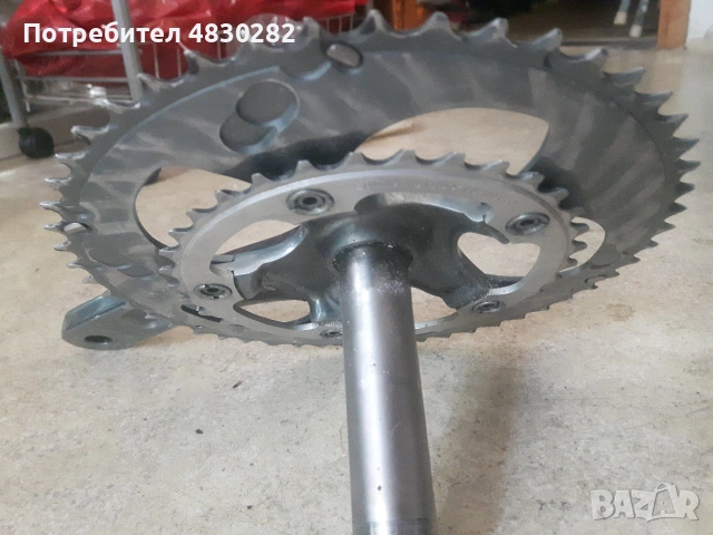 Shimano Тiagra 4600 / 170мм  Само десния курбел със плочите като на снимката, нямам ляв 170мм, снимка 7 - Части за велосипеди - 55072803