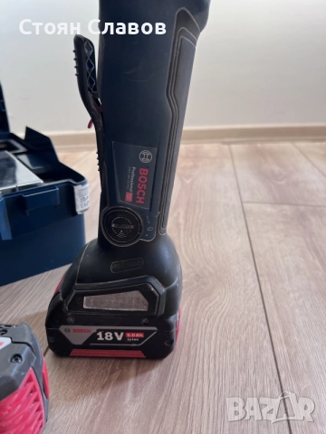 Ъглошлайф BOSCH GWX 18 V-10 PSC + 5а Батерия, снимка 3 - Ъглошлайфи - 55471354