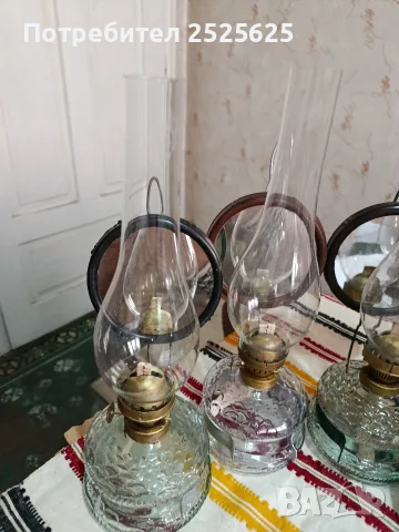 Стари газени лампи - номер 8, 4 броя, снимка 2 - Декорация за дома - 41911926