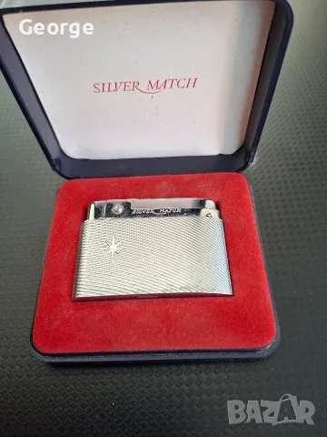 Винтидж газова запалка Silver Match, снимка 2 - Запалки - 55592248