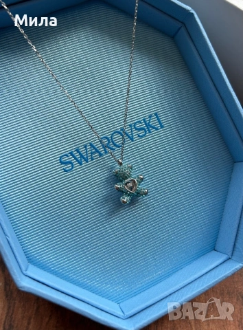 Swarovski - колие Teddy / Синьо мече ( НОВО )