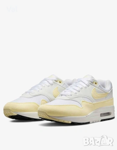 👟⚡ NIKE AIR MAX 1 – WHITE/YELLOW | ОРИГИНАЛНИ , снимка 4 - Маратонки - 54599875