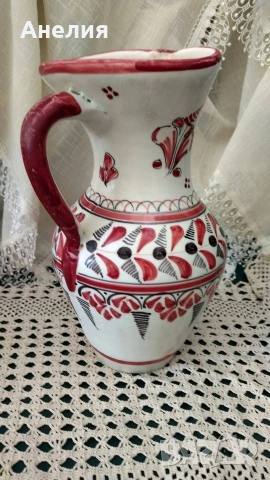 Кана или ваза ръчно рисувана , снимка 3 - Вази - 54297571