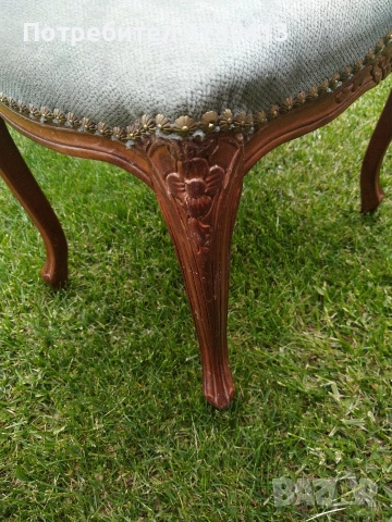 Табуретка стил Луи 15-ти, снимка 2 - Дивани и мека мебел - 54356680