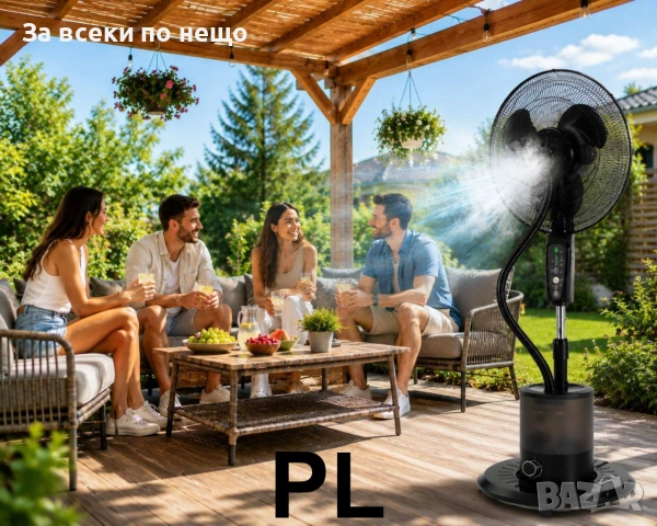 Вентилатор Voltz OV51760K16M, 16"=40.64см.\85W, функция мъгла, 3.5резервоар вода , таймер, Код P2763, снимка 5 - Вентилатори - 55066524