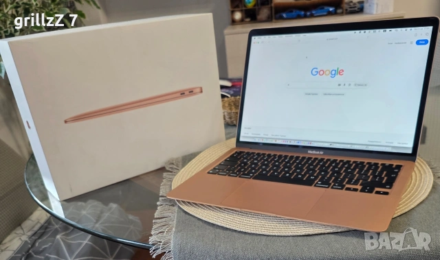 Продавам MacBook Air 13 m1 256gb 8gb gols, снимка 3 - Лаптопи за работа - 55164241