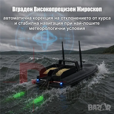 Лодка за захранка Flytec V600 GPS Pro с батерия 18000mAh, снимка 11 - Стръв и захранки - 55309806