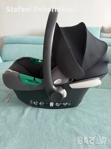 Кошница за новородено Cybex Balios S Lux с база за кола Base One и адаптори за количка
