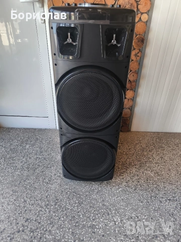 Преносима Bluetooth караоке тонколона BTS-1708 с 2 безжични микрофона, снимка 2 - Bluetooth тонколони - 53873756