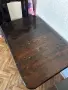 Комплект две единични легла, маса и ракла от чам, снимка 8