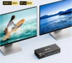 8K 60Hz KVM превключвател за 2 монитора и 3 компютъра Displayport и HDMI 4K 144Hz,KCEVE KVM302DH, снимка 6