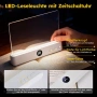 Димируема LED лампа за книги с 3 цветови температури, USB-C, таймер за бързо зареждане НОВО, снимка 3