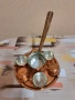 Бакърен сервиз за кафе, снимка 9