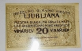 UNC. Стара рядка банкнота от Югославия 20 Динара 1919 година. , снимка 1
