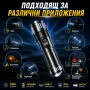 Далекобоен мощен фенер прожектор LED лазерен диод USB зареждане Power Bank за лов риболов къмпинг, снимка 7