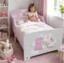Детско легло Peppa Pig 140x70 см с ламелна основа – Розово легло с Пепа Пиг, замък и еднорог, снимка 3