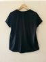 Дамска тениска Massimo Dutti Bright Eyes черна със златист надпис размер M/L, снимка 3