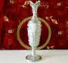 Италианска калаена ваза,кана,свещник,бокал,шедьовър. , снимка 10