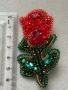 Невероятна Handmade брошка - Роза , снимка 6