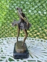 Луксозна масивна бронзова статуетка на балерина (Degas) – Истински бронз и мрамор, 2.6 кг, снимка 2