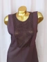ZARA M/ L Тъмно бордо къса рокля, снимка 3