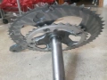 Shimano Тiagra 4600 / 170мм  Само десния курбел със плочите като на снимката, нямам ляв 170мм, снимка 7