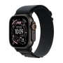 Apple Watch Ultra 3 (2025) 5G 49mm Black Titanium Case with Black Alpine Loop L часовник, снимка 1