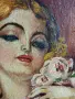 Рисувана картини -1954г, снимка 3