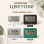 Електронен настолен часовник дигитален с осветление температура аларма, снимка 5