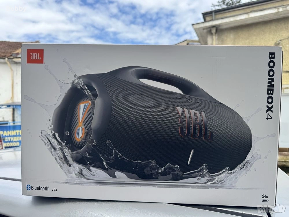 Чисто Нова 24М Гаранция! Преносима Bluetooth тонколона JBL Boombox 4, 210W, IP68, Auracast, 34 часa, снимка 1