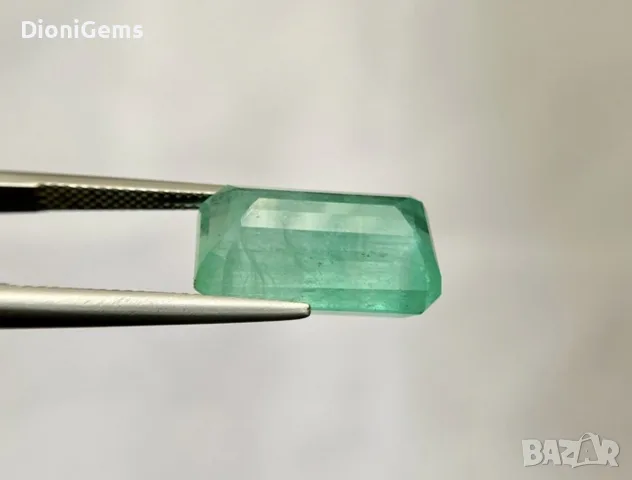 Натурален Смарагд (Изумруд) 16.59 ct – Със сертификат от Bellerophon Gemlab (Париж), снимка 3 - Други - 55391877