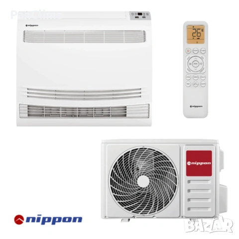 Nippon NPC 12F-PRO NORDIC – Подов инверторен климатик 12000 BTU, клас A++ Wi-Fi