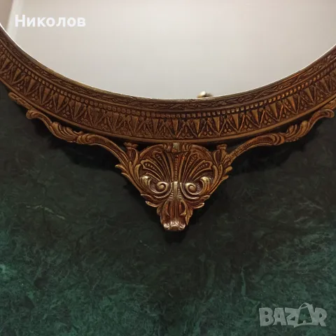 Месингово огледало, снимка 3 - Антикварни и старинни предмети - 55503123