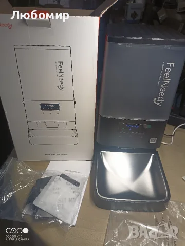 Автоматична хранилка за котки 5L, FEELNEEDY WiFi повдигнат диспенсър за котешка храна, , снимка 2 - За котки - 55404214