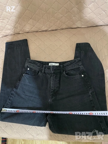 Дънки Зара mom fit Л, снимка 5 - Дънки - 54370020