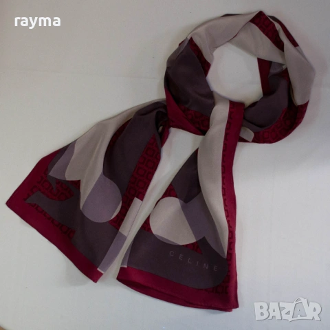 Celine копринен шал принт