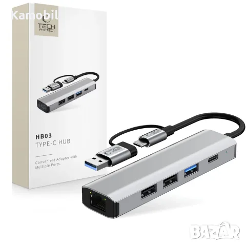 Адаптер Tech-Protect HB03 HUB 5in1, снимка 4 - Кабели и адаптери - 55525928