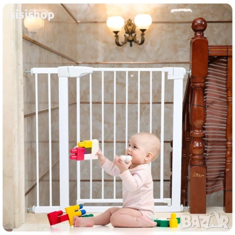 Метална преграда за деца със силиконова защита против хлъзгане и надраскване 4502, снимка 3 - Други стоки за дома - 53989241