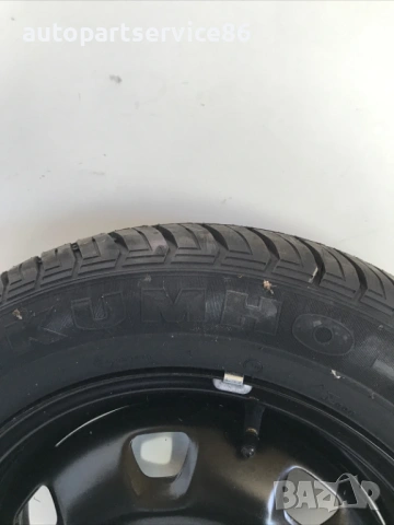 Резервна гума (джанта + гума) за Hyundai Accent 5x14J 52910-25600 Kumho 185/60R14 неизползвана (2004, снимка 3 - Части - 54329993