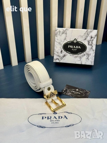 колани от естествена кожа в кутия 3см prada , снимка 2 - Колани - 55229491