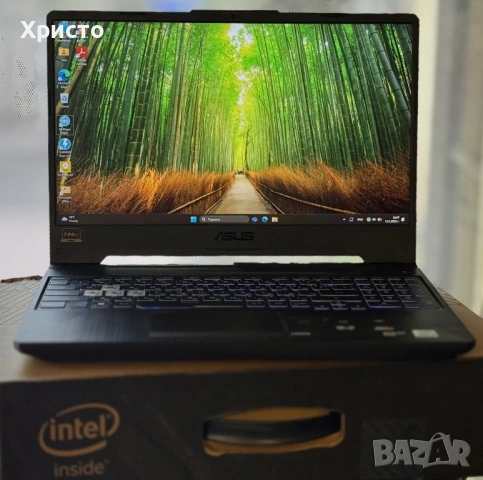 Гейминг лаптоп ASUS Tuf F15 i5-10300H, 8GB RAM, 512GB SSD, GTX1650, 144Hz  , снимка 5 - Лаптопи за игри - 54390306