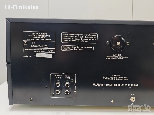 стерео касетъчен дек ретро Hi-Fi PIONEER CT-F950, снимка 9 - Декове - 54571639