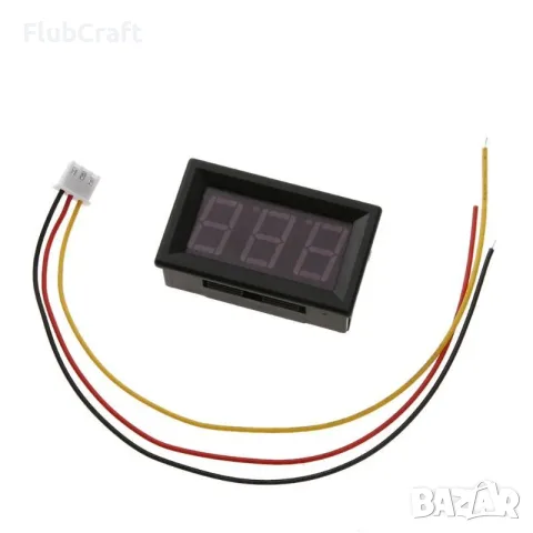 0.56inch 4.5-30V Трижилен LED Волтметър, снимка 3 - Друга електроника - 55533661